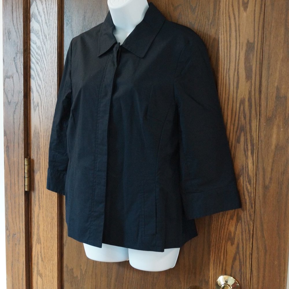 Doncaster Navy Blue Utility Jacket 3/4 Sleeve